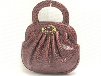 Galleani Vintage Embossed Leather Mini Hand bag Italy 18689504 | eBay