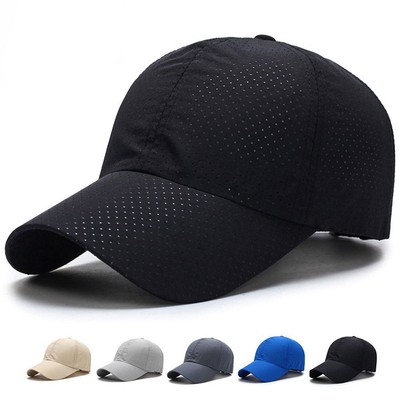 Men Women Quick Dry Running Sun Hat Breathable Golf Tennis Cap Baseball Cap