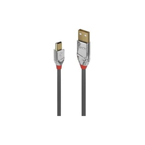 Câble De Transfert De Données USB Type A Mâle À B Mini Blindé 3M Gris - Photo 1/1