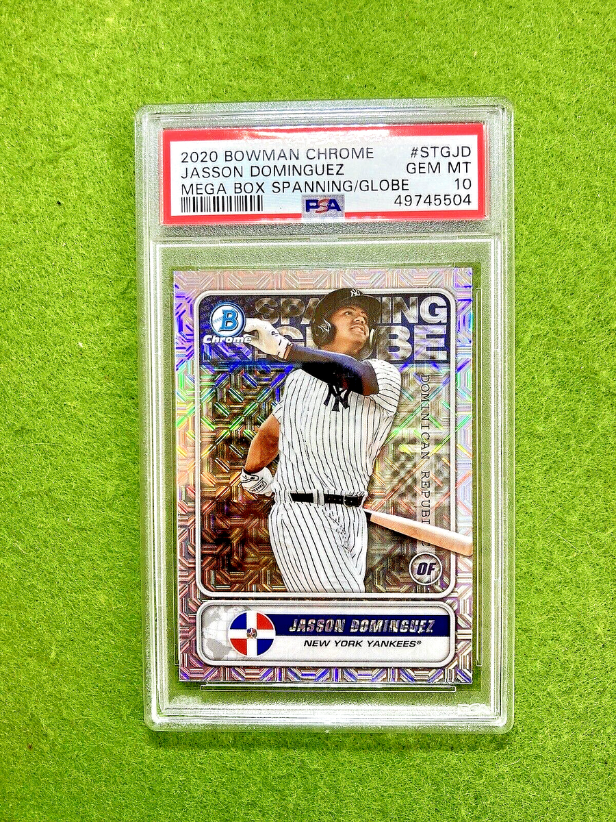 JASSON DOMINGUEZ PSA 10 MEGA BOX REFRACTOR MOJO PRIZM ROOKIE CARD 