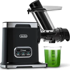 Aeitto Slow Juicer, Cold Press Juicer with 3 Inch Wide Chute, 2-Speed