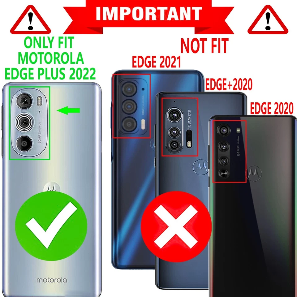 For Motorola Edge Plus 2022 Case Phone Cover Shockproof Glass Screen Protector - Image 2 of 4