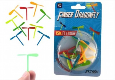 1 Stück von 10 Flying Dragonfly's Propeller Spinning Tops Party Tasche Strumpffüller
