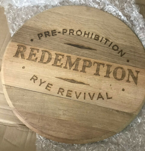 Redemption Rye Revival Whiskey Barrel Top Sign - Picture 1 of 7