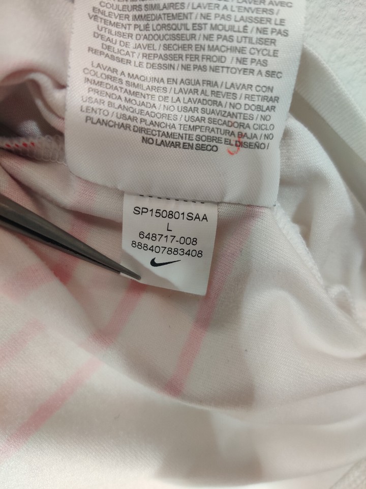 Nike Dri Fit Golf Polo Tiger Woods Collection Men's Large Grey Red