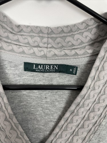 Lauren Ralph Lauren Pullover Top Damen Größe Small V-Ausschnitt grau Langarm - Bild 6 von 9