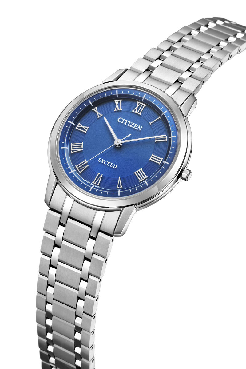 CITIZEN EXCEED Eco-Drive AR4000-63L Blue Titanium Men's Watch New