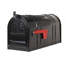 Post-Mount T2 Mailbox, Black | Stylish Outdoor Mail Storage