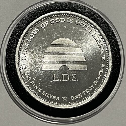 Joseph Smith Brigham Young LDS Münze 1 Feinunze 0,999 Feinsilber selten Mormonenmedaille - Bild 4 von 12