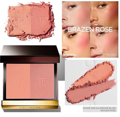 Tom Ford 01 BRAZEN ROSE Shade & Illuminate Blush Full Size 0.22 OZ