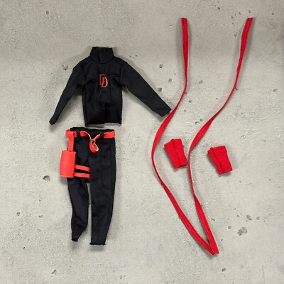 #ad PB DD NW BK: 1 12 Black Daredevil Outfit Set for 6quot; Nota NT 01 NWToys NW02 Body $26.99