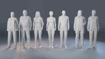 LOST TV SHOW 7 Figure Set - Rose, Bernard, Alex, Libby, Matt, Dogen, Lennon 1:24
