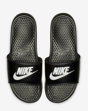 black and gold nike sandals