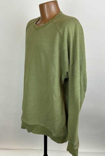 Sudadera GREG NORMAN Verde Aguacate XXL 2XL Tejido Piqué Raglán Pullover Grunge - Imagen 6 de 14