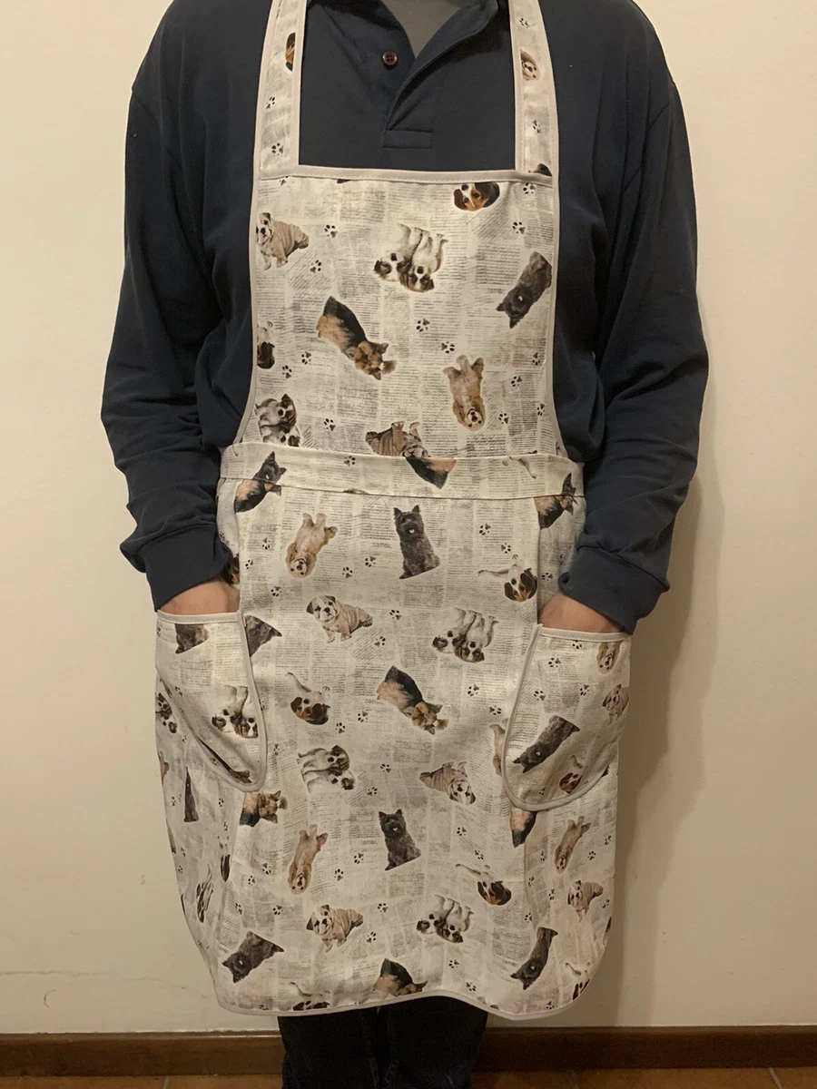 Grembiule In Tela Per Nonno – Regalo Per Nonni, Tasche Frontali, Cinghie Regolabili, 58x78 Cm