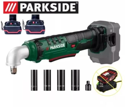 Parkside 20V Cordless Right Angle Ratchet Impact Wrench - No Battery & Charger