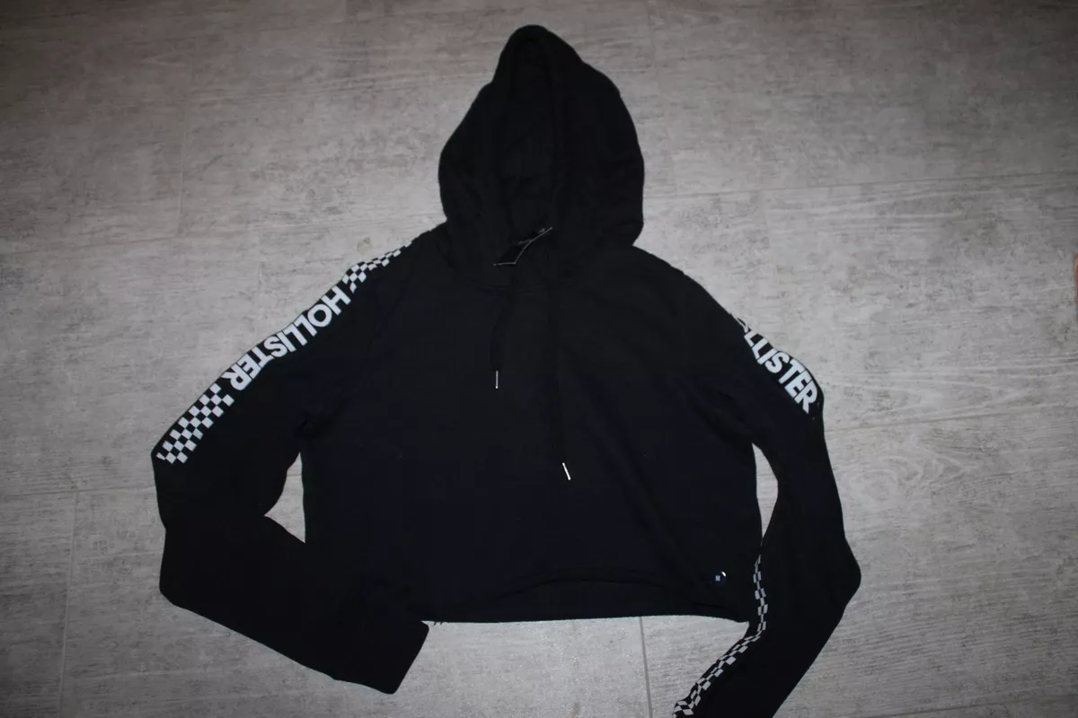 Hollister Femmes Pull avec Capuche Noir Blanc Toutes les Tailles Neuf Etiquette eBay