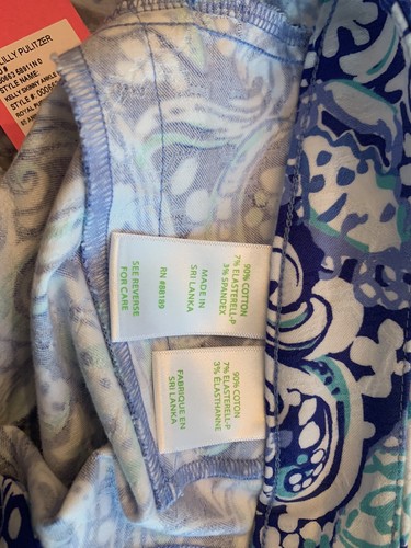 Lilly Pulitzer Kelly Skinny Ankle Pant Royal Purple 60 Animals Size 0 MSRP $148 - Picture 6 of 6
