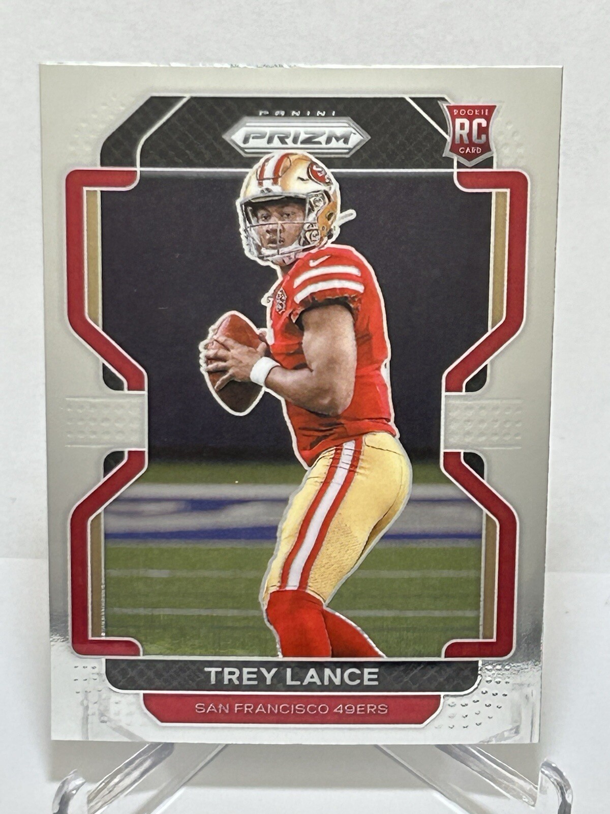 TREY LANCE 2021 PANINI PRIZM FOOTBALL ROOKIE BASE 49ERS #333 RC