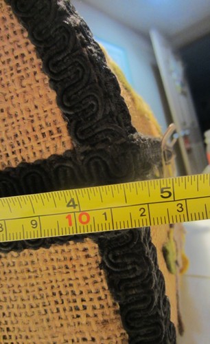 Vintage lunch box purse burlap / felt birds - Picture 9 of 9