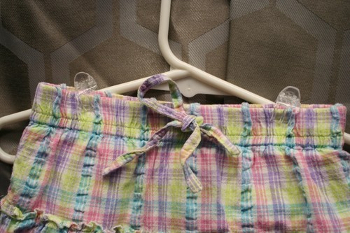 Okie Dokie Girl's Plaid 9.5" Mini Skort Size 3T skirt shorts play classic Sale* - Picture 2 of 9