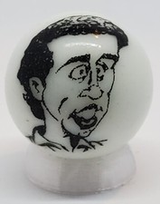Jerry "Seinfeld" 1" Glass Logo Marble w/ Stand