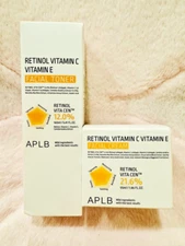 [US Seller] APLB (K-Beauty) Retinol Vitamin C Vitamin E Facial Toner & Cream Set