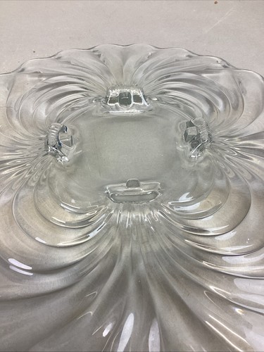 Set Of 3 Decorative Glass Serving Platters Trays Plates - Vintage - Picture 13 of 24