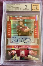 Paul Goldschmidt 2010  RC Donruss #191 Elite Auto extra edition # 27/50 grade 9