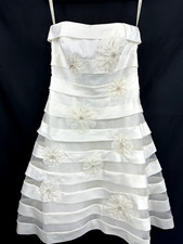 Galina Tea Length Wedding Dress- Ivory ES9895 Size 6