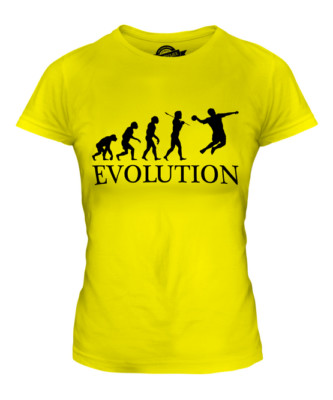 HANDBALL EVOLUTION OF MAN LADIES T-SHIRT TEE TOP GIFT CLOTHING