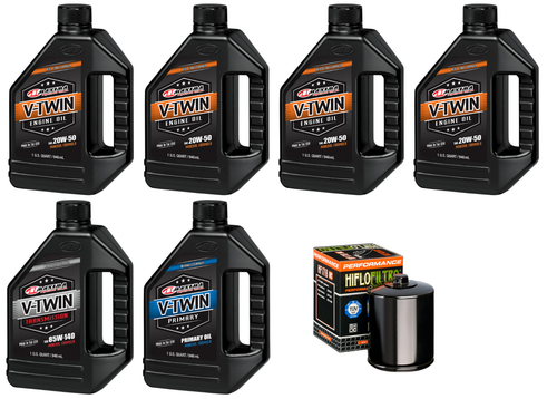 Engine Oil Change Kit - For Harley Davidson Twin Cam - 6 Quart