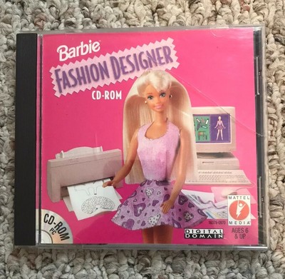 barbie fashion designer cd rom