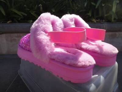 Ugg Funkette Sequin Shearling Inside Clog, Echinacea Youth Size 6M