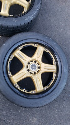4 JDM AUTHENTIC RAYS VOLK GT-C 2 PIECE 5X100 17X8 +47 DISCONTINUED