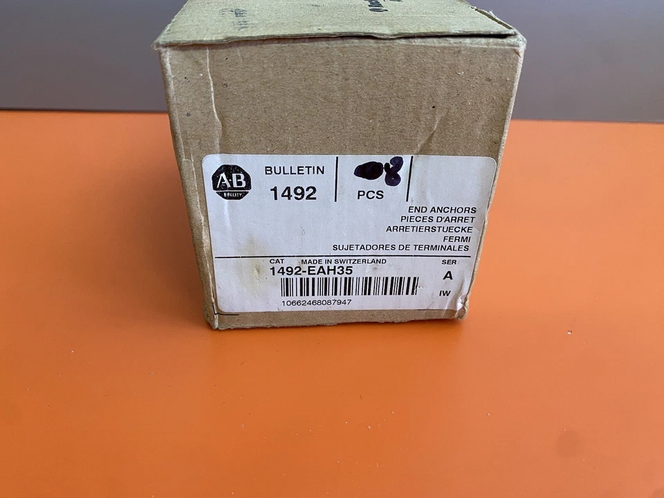 Allen Bradley End Anchors DIN Rail 35MM 1492-EAH35 Qty 8 - Image 4 of 4