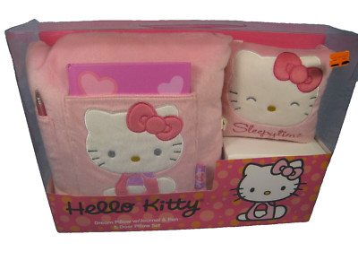 New 2002 Hello Kitty Dream Pillow with Journal & Pen & Door Pillow Set