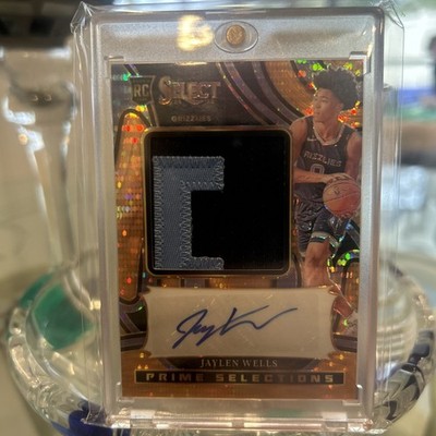 2024-25 Select Jaylen Wells Prime Patch RC Orange Pulsar Prizm FOTL Auto #19/30