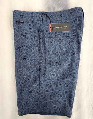 Travis Mathew Mens Shorts Beyond The Limits Mood Indigo/Vintage Indigo Sz 36 NEW