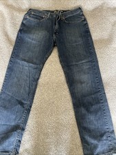 Lee Classic Fit Straight Leg At The Waist Blue Jeans Womens Size 36x32