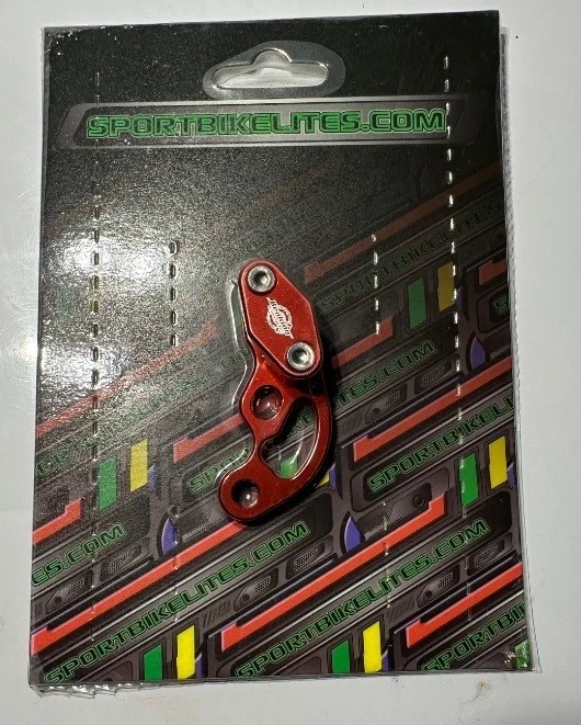 Honda Grom MSX125 Billet Front Brake Line Clamp, Red, Fits 2014-2023 - Image 2 of 3