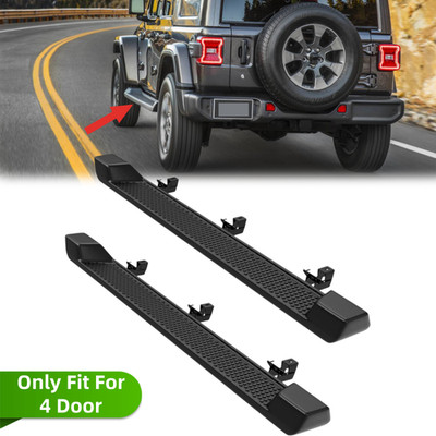 6'' Running Boards Side Steps Nerf Bars For 2018-2025 Jeep Wrangler JL 4 Door