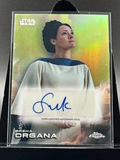 2025 Topps Chrome Star Wars BREHA ORGANA Green Autographed Card  /99