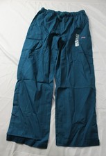 Cherokee Men's Drawstring Tapered Cargo Scrub Pants MS7 Caribbean Blue Large NWT