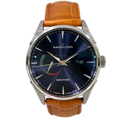 Hamilton Jazzmaster Power Reserve H326350 Stainless Steel 42mm Navy Dial #WPW146