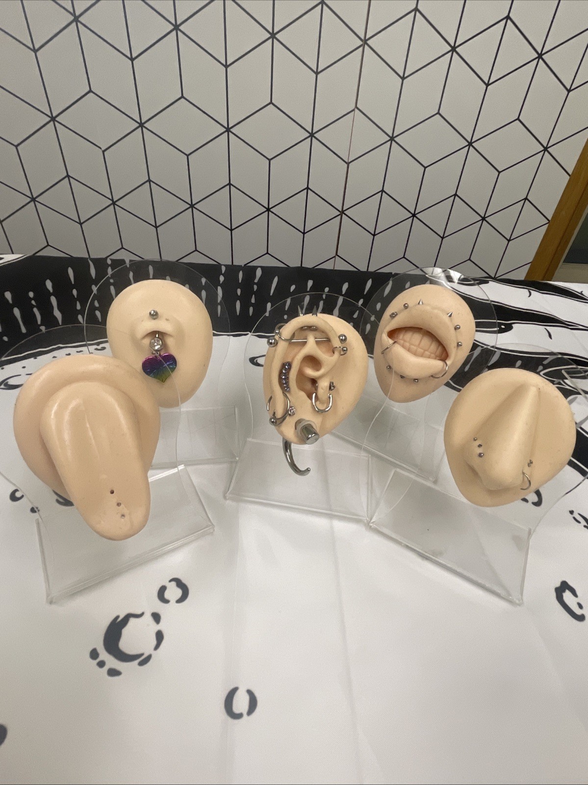 Body Piercing Practice Model Simulation Silicone … - image 1