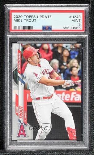 2020 Topps Update Active Leaders Mike Trout #U-243 PSA 9 MINT