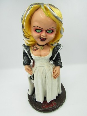 VTG Bride of Chucky Statue Coin Bank Heavy Tiffany Childs Play Collectible