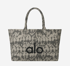 Alo Yoga Iconic Shopper Tote Bag Grey Tie-Dye  100 Authentic