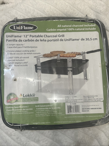 Uniflame 12 inch Portable Charcoal Grill - Picture 1 of 5